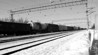 Электровоз ВЛ80С-2204 Черно-Белое видео.