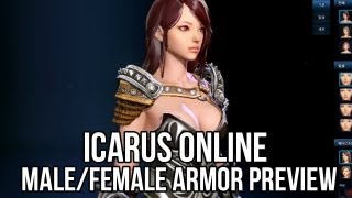 Icarus Online: Male/Female Armor Preview (Korea CBT1)