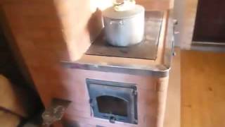 Отопительно варочная печь с котлом. Отзыв от заказчика. .