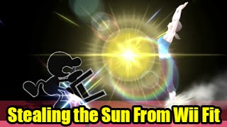 Stealing the Sun from Wii Fit Trainer! Glitch? Trick? WTF? Super Smash Bros Wii U