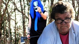 ANGRY GRANDMA HAS A CREEPY STALKER CLOWN!? Ft. Grims Toy Show