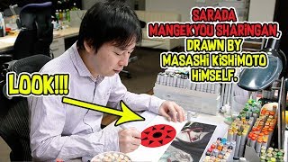 Sarada Uchiha’s Mangekyou Sharingan, drawn by Masashi Kishimoto himself