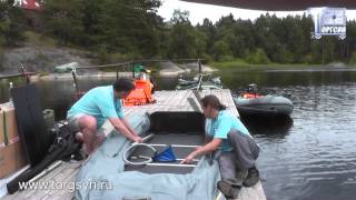 CatFish 340 - сборка надувной моторной лодки Мнев и К КэтФиш 340 - ТоргСин