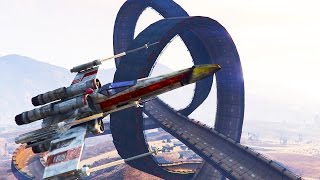 GTA 5 MODS - EPIC STARWARS MOD & INSANE RAMPS! (GTA 5 PC MODS)