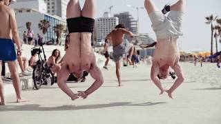 Enjoy sports life on a Tel Aviv beach