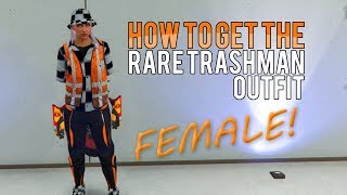 *FEMALE* How to get the rare Trashman Outfit | GTA Online 1.46