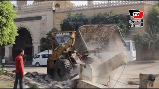 بدء أعمال تطوير وإعادة تخطيط ميدان السيدة نفيسة