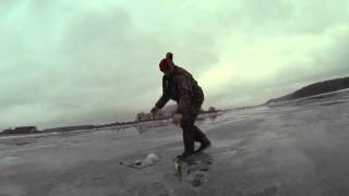 Рыбалка на Можайском водохранилище 19-12-2015/Russian winter fishing: GoPro