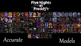 Most Accurate FNaF SFM Models 2018 (Outdated, Watch 2019 Ver.)