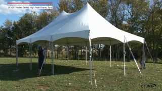 20 x 30 Master Series High Peak Frame Tent - Installation Procedure