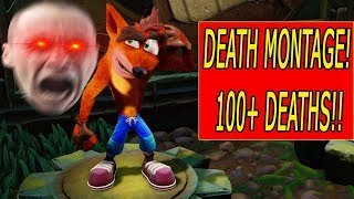 Crash Bandicoot 'Nsane Trilogy - Death Montage! (OVER 100 DEATHS!)