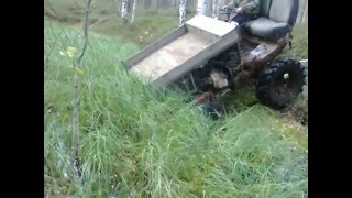 Езда на тракторе в болоте, или как не стоит ездить на тракторе