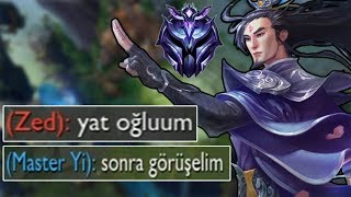 ASLA MASTER Yİ KIZDIRMA GAÇINN O GELİYORRR ! - LoL Elmas Elo Master Yi