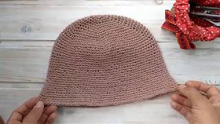 Как связать шапочку крючком  ( подробно для начинающих).