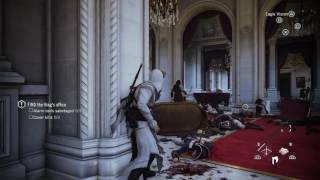 Assassin's Creed® Unity what's up with that hostage blue guard? °~e'