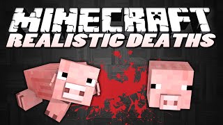 Minecraft Mods | REALISTIC DEATHS MOD | "Dissect Mobs" | Mod Showcase