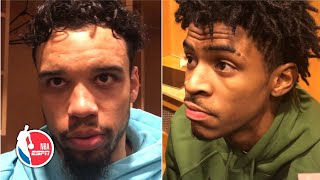 Ja Morant and Dillon Brooks react to Andre Iguodala being traded to Heat | NBA Sound