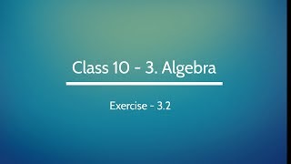 Algebra - GCD and LCM of the polynomials 10th Chapter 3(10)