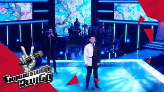 Robert Koloyan sings ‘Les Montagnes d'Arménie’ – Knockout – The Voice of Armenia – Season 4
