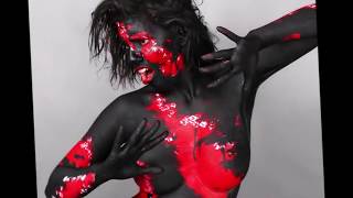 RED SPLASH - Bodypainting experimental Bodyart by Jörg Düsterwald