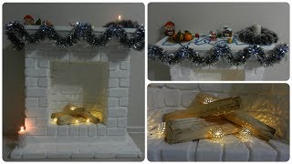 Камин из коробки своими руками