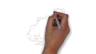 как нарисовать динозавра, how to draw a dinosaur