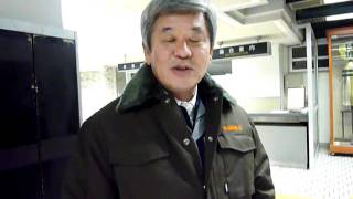 歳末警戒の激励巡回前に、川畑議長にインタビュー