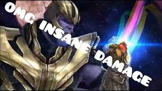 ??T3 THANOS ENDGAME UNIFORM WBU TEST Damage Proc OMG -  Marvel Future Fight??