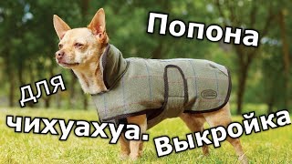 Выкройки одежды для собак! Чихуахуа одежда, комбинезон собака выкройка попона