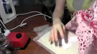 Бабочка в технике гильоширования (выжигание по ткани)