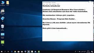 Camtasia A Required Resource Was Unavailable Hatası   ve Çözüm