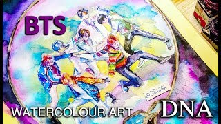 BTS (방탄소년단) DNA A.R.M.Y 's galaxy Speed Drawing by SakuTori
