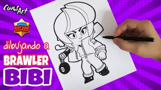 COMO DIBUJAR A BIBI | BRAWL STARS | how to draw bibi