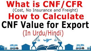 What is C&F or CNF Means, How to Calculate CNF/ CFR Value for Export (Complete Guide in URDU/Hindi)