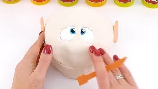 Свинка Пеппа и Мистер Зубастик-снеговик из Плей До Мультик из игрушек
