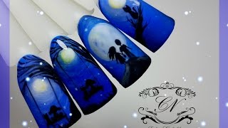 ♥Дизайн ногтей "Ночные мечты"♥Обзор посылочки♥
