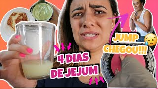 AULA DE JUMP EM CASA | JEJUM INTERMITENTE de 4 dias | MINHA ALIMENTAÇÃO EM 4 DIAS - diário da dieta