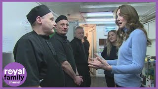 Duchess of Cambridge Makes Chicken Wrap During Visit to Cafe in Aberdeen