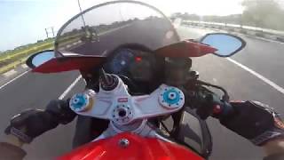 Aprilia rsv4 running with Falcon(Suzuki Hayabusa)//Speeding//Serial Killer//
