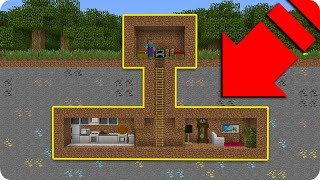 NOOB VS CASA SECRETA TROLL BAJO TIERRA EN MINECRAFT ?
