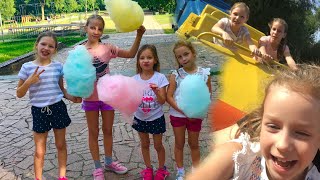 Диана С ПОДРУЖКАМИ // ПАРК РАЗВЛЕЧЕНИЙ/ Fun Outdoor Playground for Kids and Family