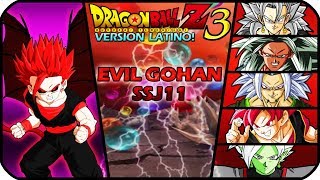 DRAGON BALL Z BUDOKAI TENKAICHI 3 LATINO GAMEPLAY EVIL GOHAN VS CHETADOS