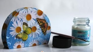 Как сделать салфетницу. Интересная идея