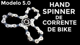 HAND SPINNER FEITO COM CORRENTE DE BIKE 5.0 - HAND SPINNER CASEIRO FEITO DE CORRENTE DE BICICLETA