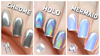 Apply Chrome, Holo, & Mermaid Nail Powders PERFECTLY!