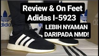 Review & On Feet Adidas I-5923 BOOST / Iniki Black Gum Sole / Lebih Nyaman Daripada NMD!