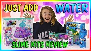 JUST ADD WATER SLIME KITS TEST | We Are The Davises
