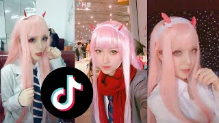 zero two cosplay [Tik tok] (DARLING in the FRANXX)