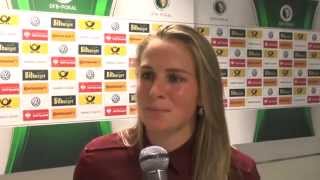 Ana Maria Crnogorcevic nach das DFB-Pokal-Endspiel Frankfurt-Essen auf 17.05.2014