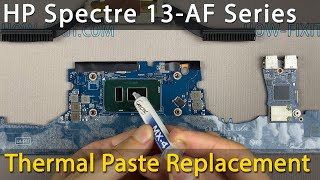 HP Spectre 13-AF000 Disassembly, fan cleaning and thermal paste replacement